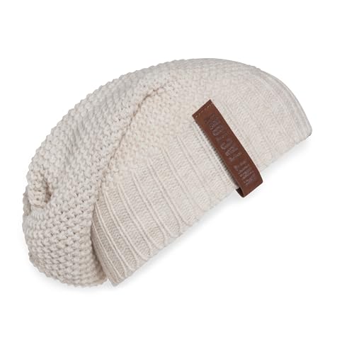 Knit Factory - Coco Mütze - Strickmütze für Damen und Herren - Slouch Beanie - Wintermütze mit Wolle - Hochwertige Qualität - Beige von KNIT FACTORY