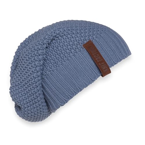 Knit Factory - Coco Mütze - Strickmütze für Damen und Herren - Slouch Beanie - Wintermütze mit Wolle - Hochwertige Qualität - Indigo von KNIT FACTORY