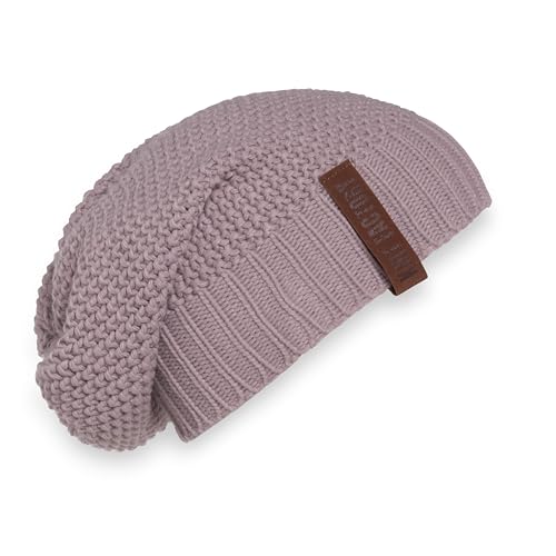 Knit Factory - Coco Mütze - Strickmütze für Damen und Herren - Slouch Beanie - Wintermütze mit Wolle - Hochwertige Qualität - Mauve von KNIT FACTORY