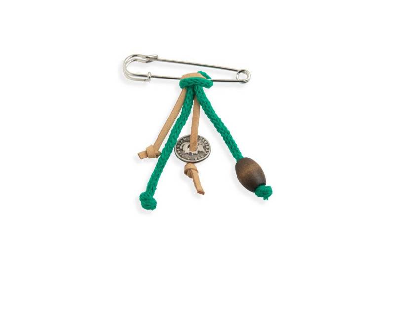 Knit Factory Brosche Brosche Bright Green (1-tlg), brosche Anstecker von Knit Factory
