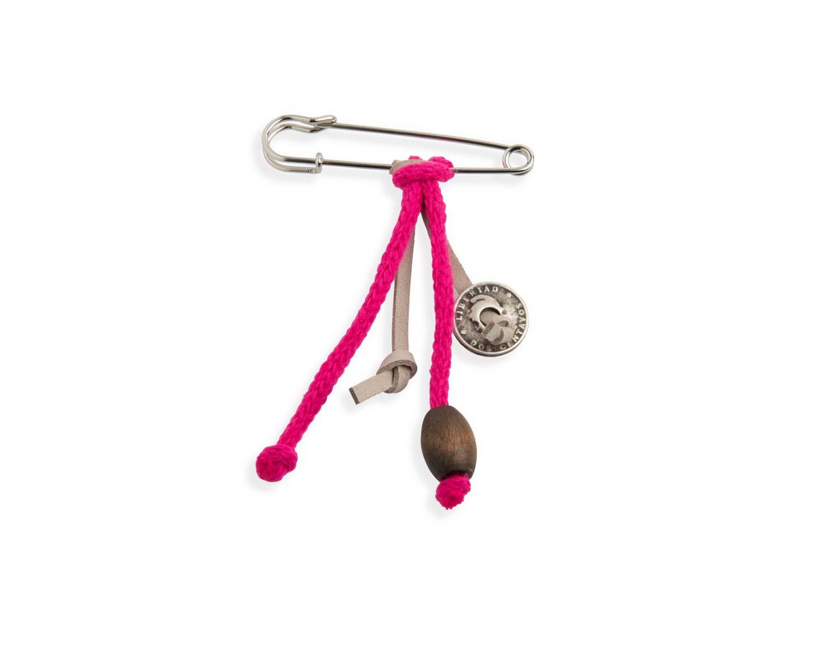 Knit Factory Brosche Brosche Fuchsia (1-tlg), brosche Anstecker von Knit Factory