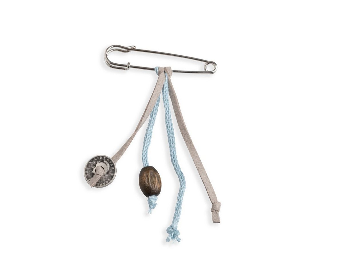 Knit Factory Brosche Brosche Iced Blue (1-tlg), brosche Anstecker von Knit Factory