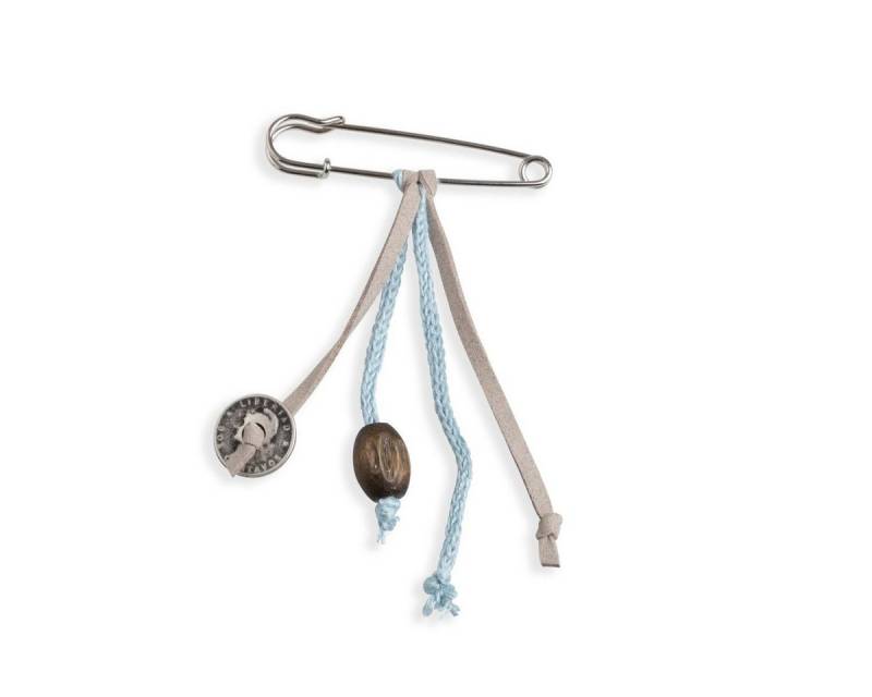 Knit Factory Brosche Brosche Iced Blue (1-tlg), brosche Anstecker von Knit Factory