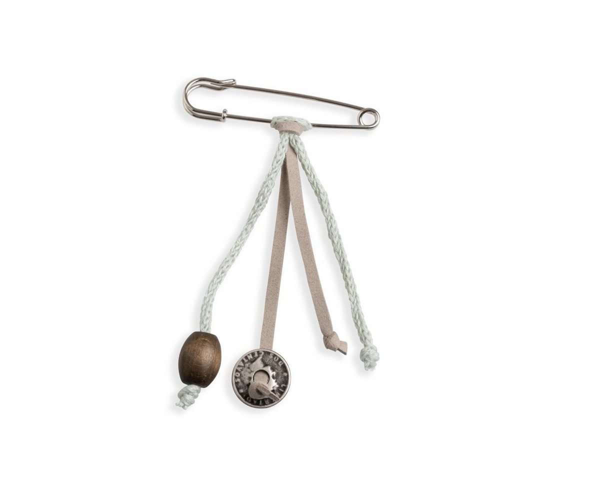 Knit Factory Brosche Brosche Iced Green (1-tlg), brosche Anstecker von Knit Factory