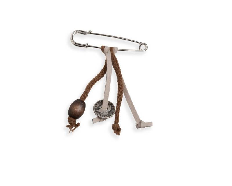 Knit Factory Brosche Brosche Tobacco (1-tlg), brosche Anstecker von Knit Factory