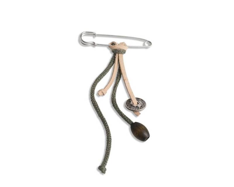 Knit Factory Brosche Zubehör 7x1 cm Grün (1-tlg), brosche Anstecker von Knit Factory