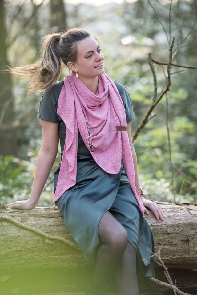 Knit Factory Brosche Zubehör 7x1 cm Rosa (1-tlg), brosche Anstecker von Knit Factory