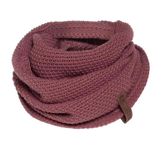 KNIT FACTORY - Coco Loop Schal - Gestrickter Schlauchschal - Für Damen und Herren - Herbst & Winter Essentials - Zeitloses Mode-Accessoire - Strickschal mit Wolle - Stone Red von KNIT FACTORY