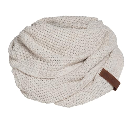 KNIT FACTORY - Coco Loop Schal - Gestrickter Schlauchschal - Für Damen und Herren - Herbst & Winter Essentials - Zeitloses Mode-Accessoire - Strickschal mit Wolle - Hochwertige Qualität - Beige von KNIT FACTORY