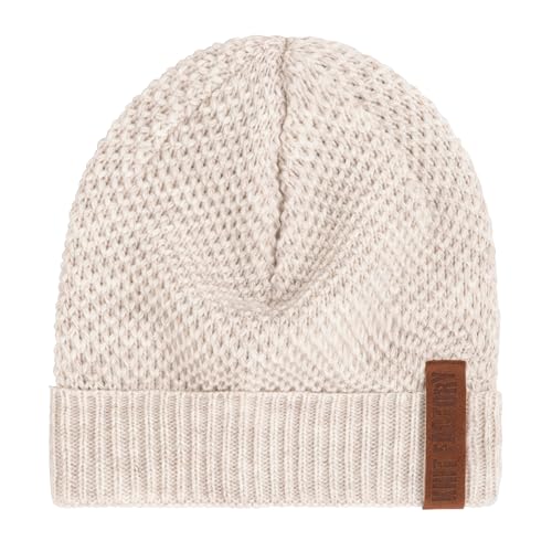 Knit Factory - Jazz Mütze - Strickmütze für Damen und Herren - Beanie - Herbst & Winter Essentials - Zeitloses Mode-Accessoire - Wintermütze mit Wolle - Hochwertige Qualität - Beige von KNIT FACTORY