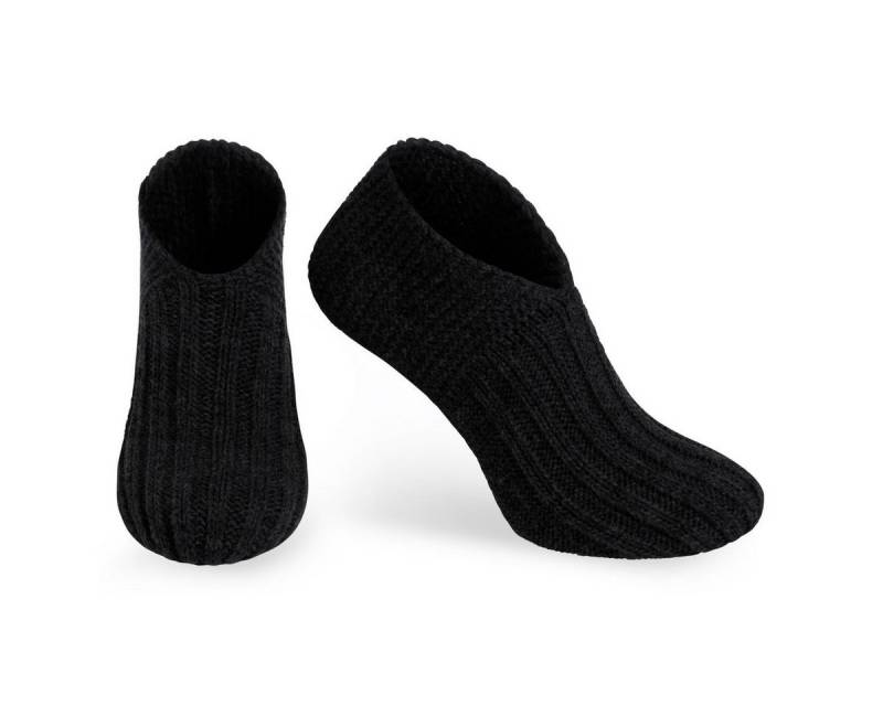 Knit Factory Kuschelsocken Miles Socken Schwarz 41-44 (1-Paar) Strick Stirnband von Knit Factory