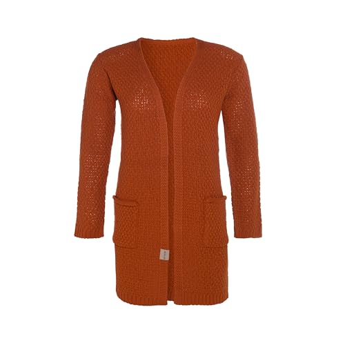 Knit Factory - Luna Strickjacke - Mittellange Damen Strickjacken mit Taschen - Cardigan mit Wolle - Grobstrickjacke - Hochwertige Qualität - Terra - 40/42 von KNIT FACTORY