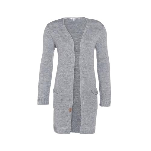 KNIT FACTORY - Ruby Strickjacke - Lange Damen Strickjacke mit Taschen - Cardigan mit Wolle und Alpaka-Wolle - Hochwertige Qualität - Grau - 40/42 von KNIT FACTORY