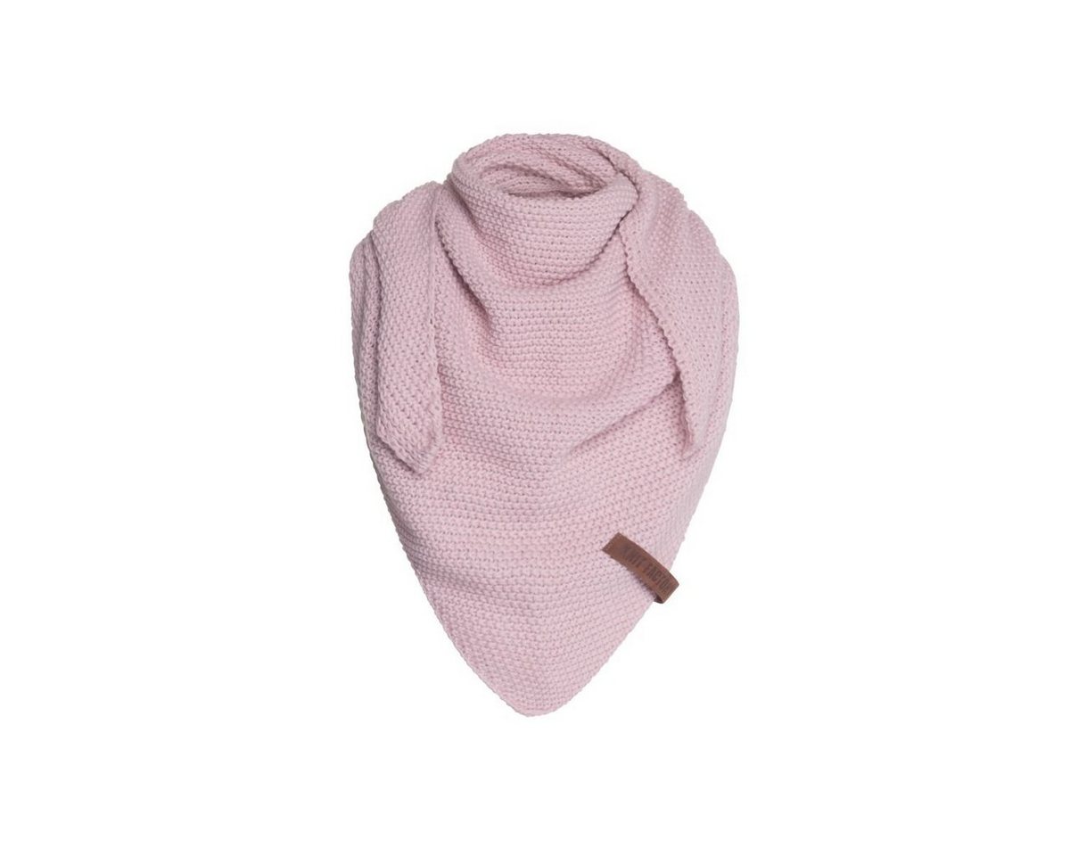 Knit Factory Schal Coco Dreiecksschals 140x60 cm Glatt Rosa, (1-St), Schal Strickschal Umhängetuch Tuch Strickware von Knit Factory