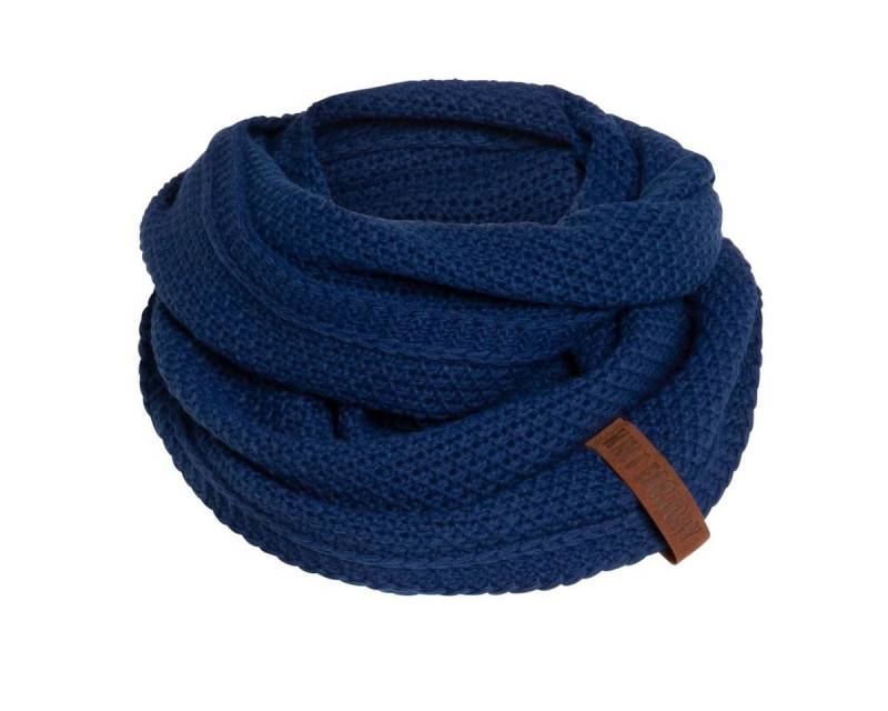 Knit Factory Schal Coco Schals One Size Glatt Dunkelblau, (1-St), Schal Strickschal Umhängetuch Tuch Strickware von Knit Factory