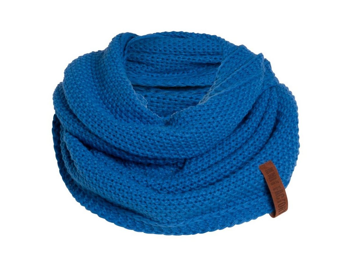 Knit Factory Schal Coco Schals One Size Glatt Dunkelblau, (1-St), Schal Strickschal Umhängetuch Tuch Strickware von Knit Factory