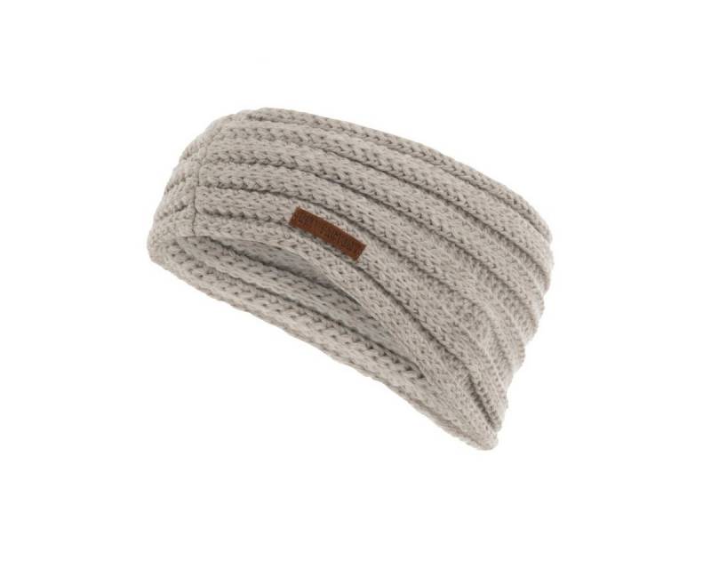 Knit Factory Stirnband Nica Stirnband Iced Clay One Size Gestreift (Set, 1-St., Spar-Set) Strick accesoires Wohnen sale winter herbst deko mode Damen Herren von Knit Factory