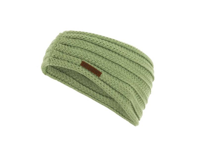 Knit Factory Stirnband Nica Stirnband Sage Green One Size Gestreift (Set, 1-St., Spar-Set) Strick accesoires Wohnen sale winter herbst deko mode Damen Herren von Knit Factory