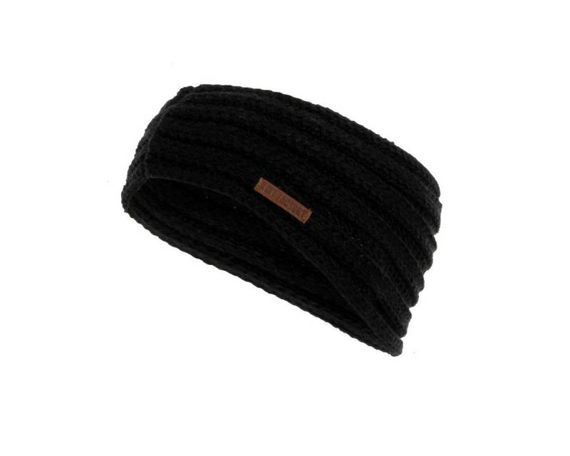 Knit Factory Stirnband Nica Stirnband Schwarz One Size Gestreift (Set, 1-St., Spar-Set) Strick accesoires Wohnen sale winter herbst deko mode Damen Herren von Knit Factory