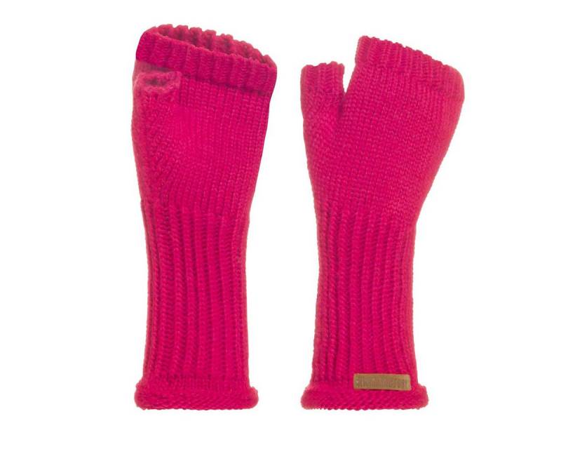Knit Factory Strickhandschuhe Cleo Handstulpen Fuchsia (1-St) Handschuh Handstulpen Handschuhe ohne Finger von Knit Factory