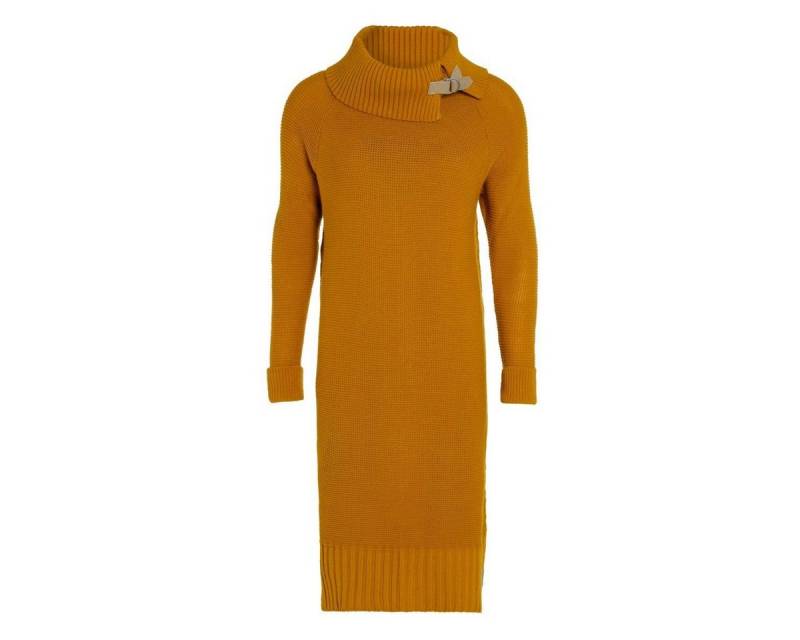 Knit Factory Strickkleid Jamie Kleider 40/42 Glatt Gelb Kleid Strickkleid Sommer Kleid von Knit Factory