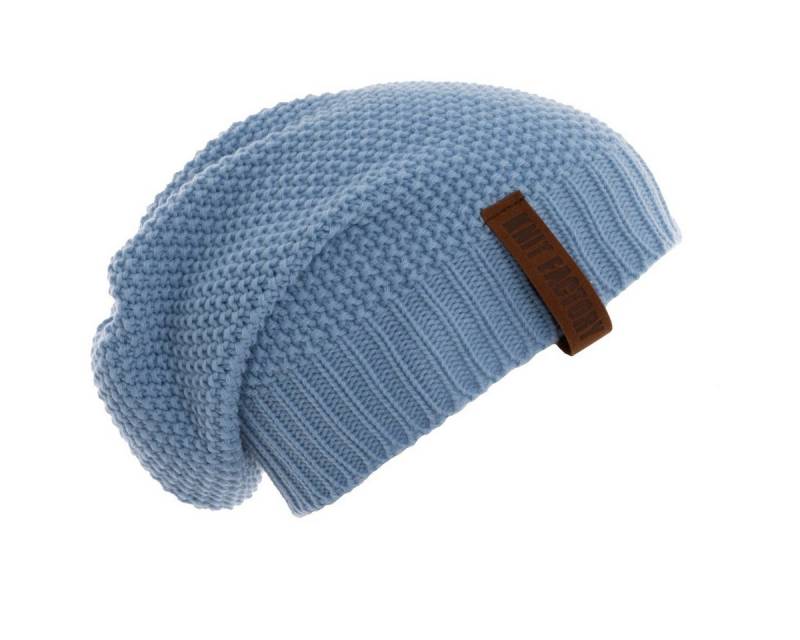 Knit Factory Strickmütze Coco Mütze Crystal Blue One Size (Set, 1-St., Spar-Set) mütze damen jungen herren set winter herbst beanie Strick sale warm von Knit Factory