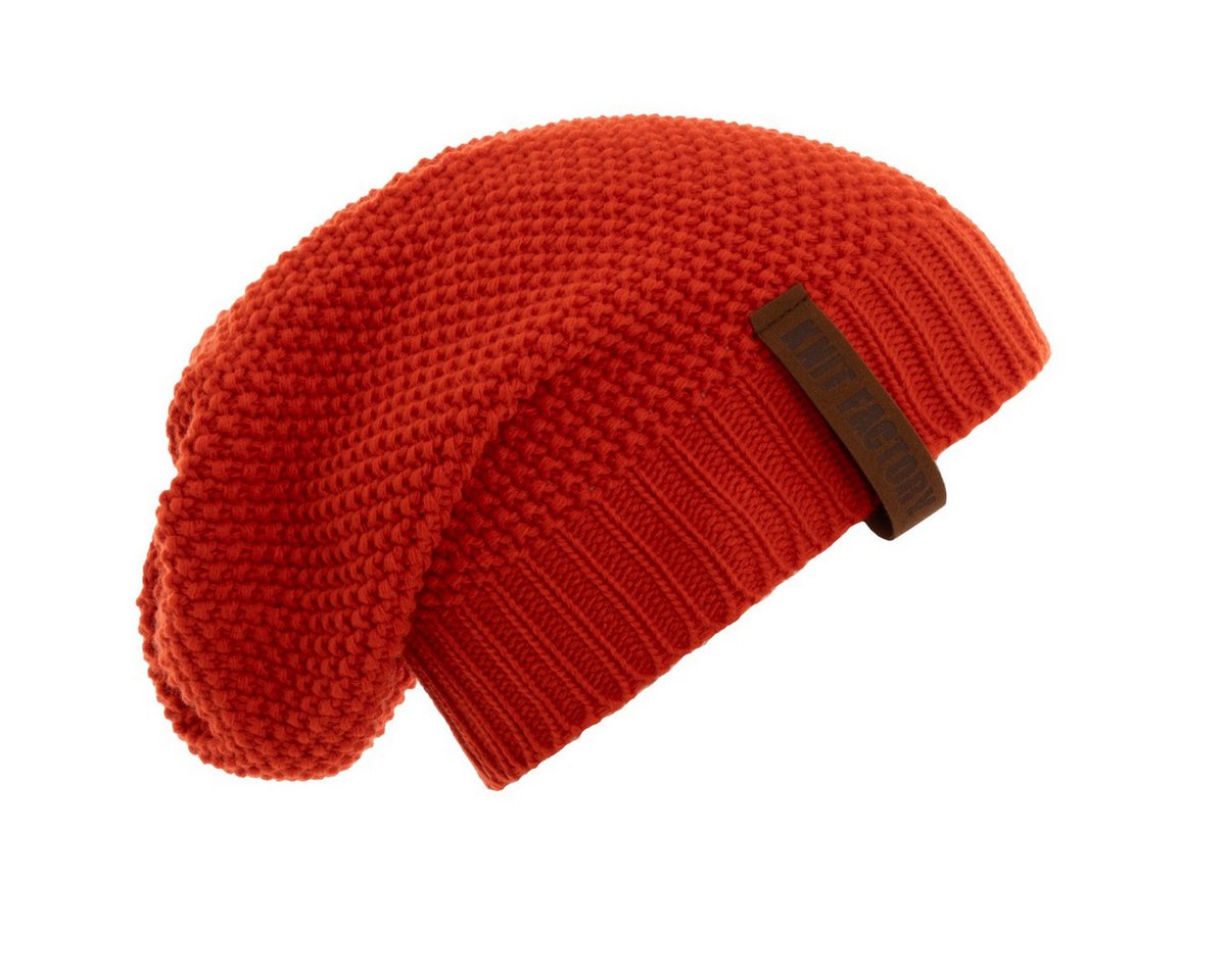 Knit Factory Strickmütze Coco Mütze Grenadine Red One Size (Set, 1-St., Spar-Set) mütze damen jungen herren set winter herbst beanie Strick sale warm von Knit Factory