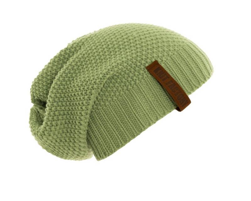 Knit Factory Strickmütze Coco Mütze Sage Green One Size (Set, 1-St., Spar-Set) mütze damen jungen herren set winter herbst beanie Strick sale warm von Knit Factory