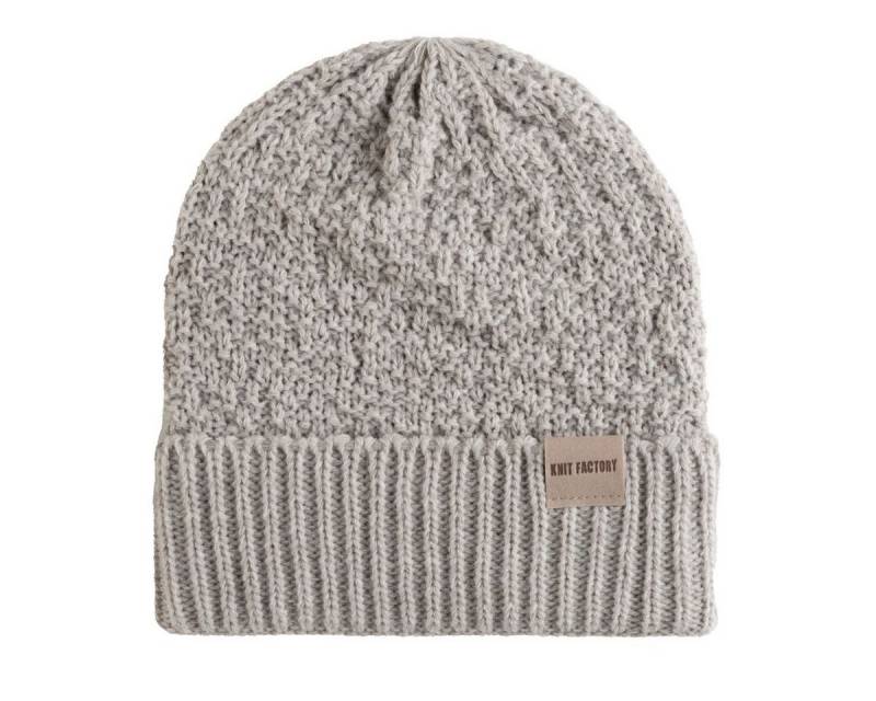 Knit Factory Strickmütze Haze Mütze Iced Clay (1-St) Mütze Strickmütze Wollmütze unifarbend von Knit Factory