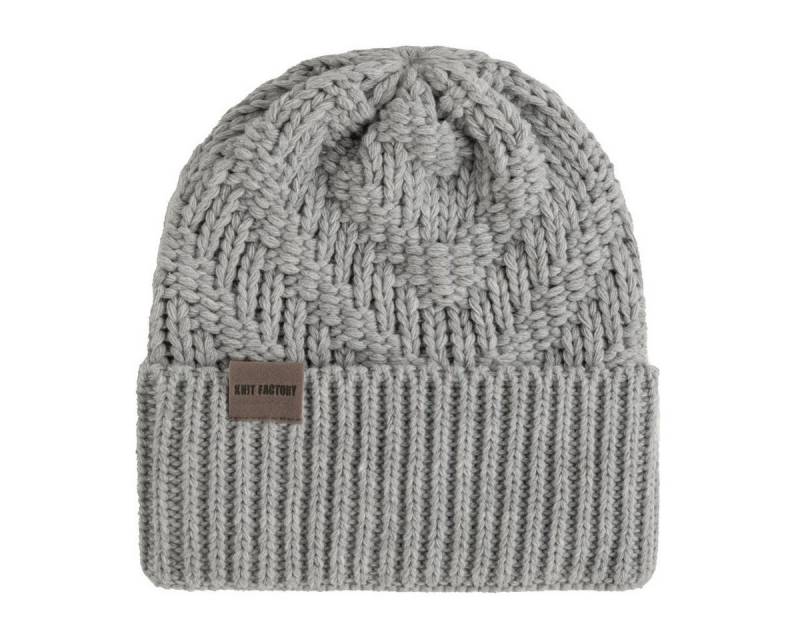 Knit Factory Strickmütze Sally Mütze Iced Clay (1-St) Mütze Strickmütze Wollmütze unifarbend von Knit Factory