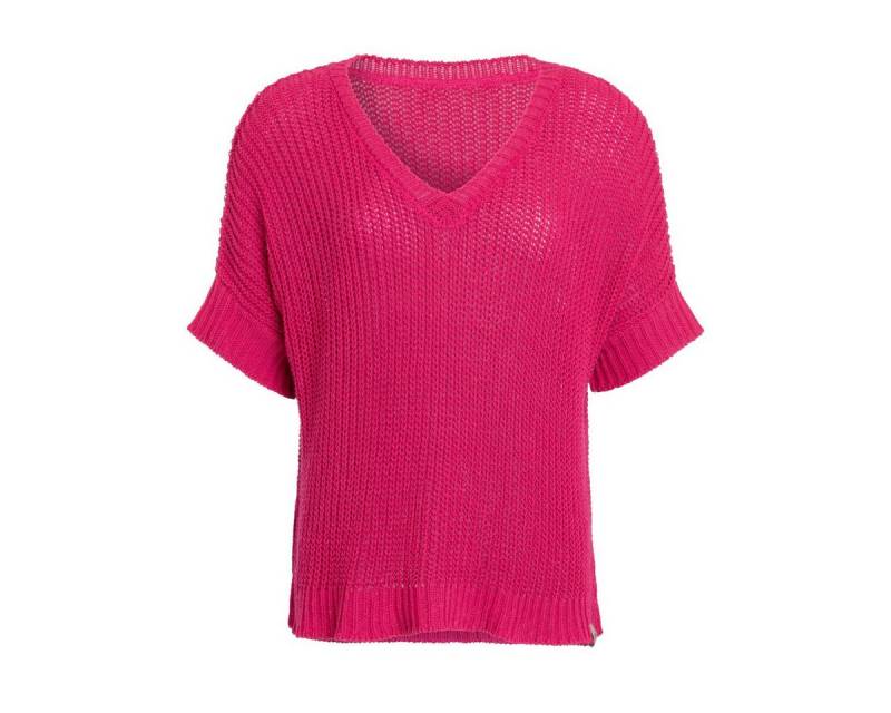 Knit Factory Strickpullover Daisy Strickpullover V-Ausschnitt Fuchsia 36/44 (1-tlg) von Knit Factory