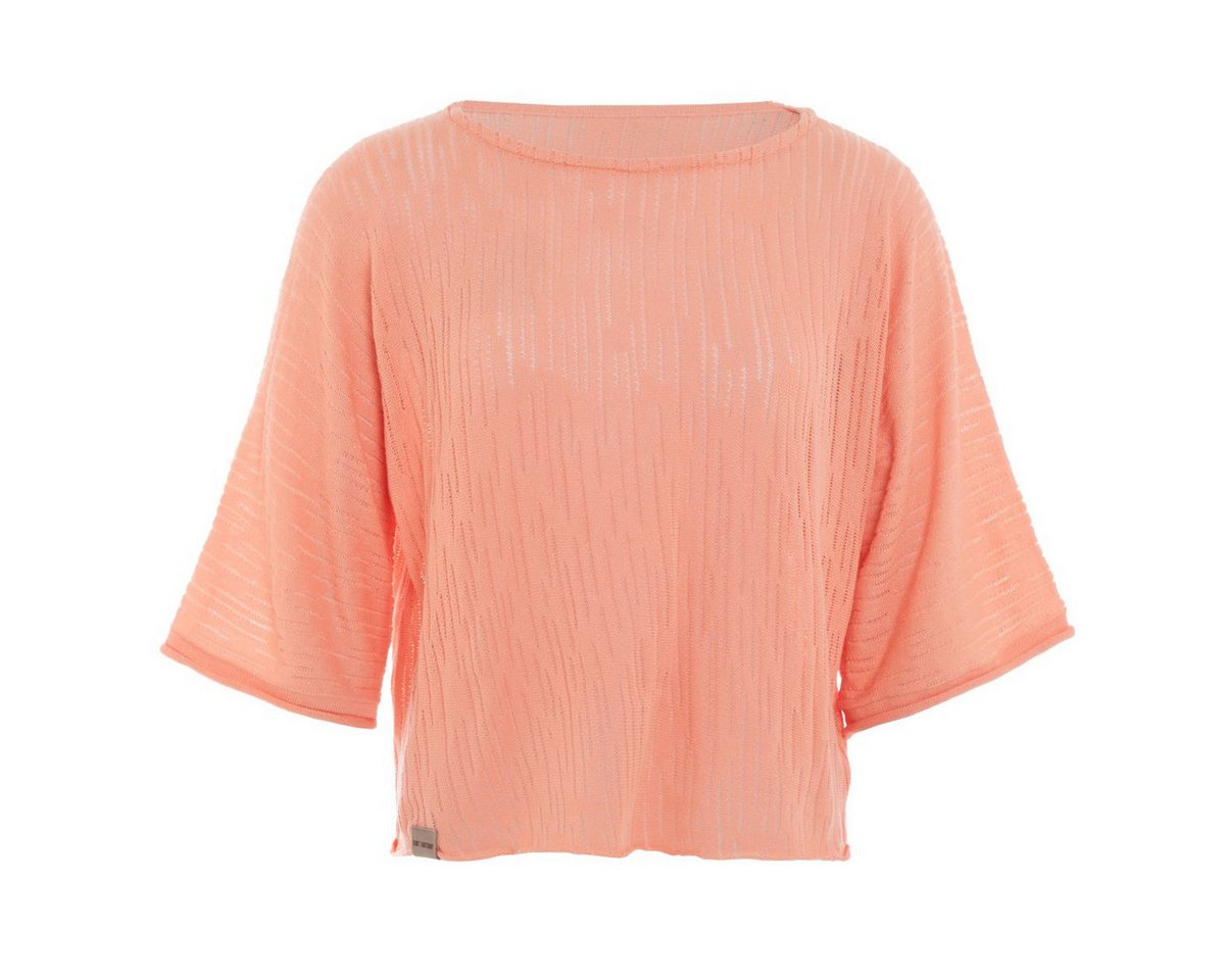 Knit Factory Strickpullover Jose Strickpullover Apricot 36/42 Gestreift (Set, 1-tlg., Spar-Set) damen pullover strickpullover lang oversize sale Strick Winter herbst von Knit Factory