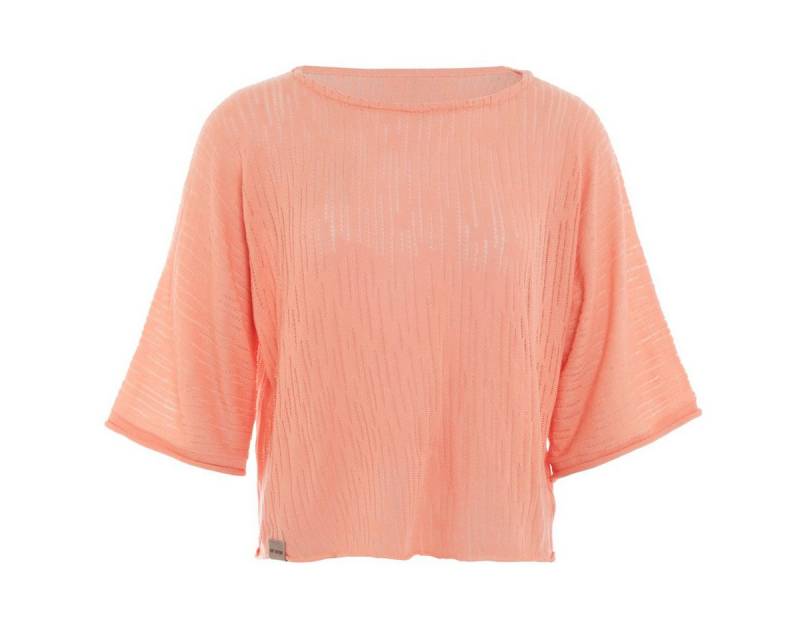 Knit Factory Strickpullover Jose Strickpullover Apricot 36/42 Gestreift (Set, 1-tlg., Spar-Set) damen pullover strickpullover lang oversize sale Strick Winter herbst von Knit Factory