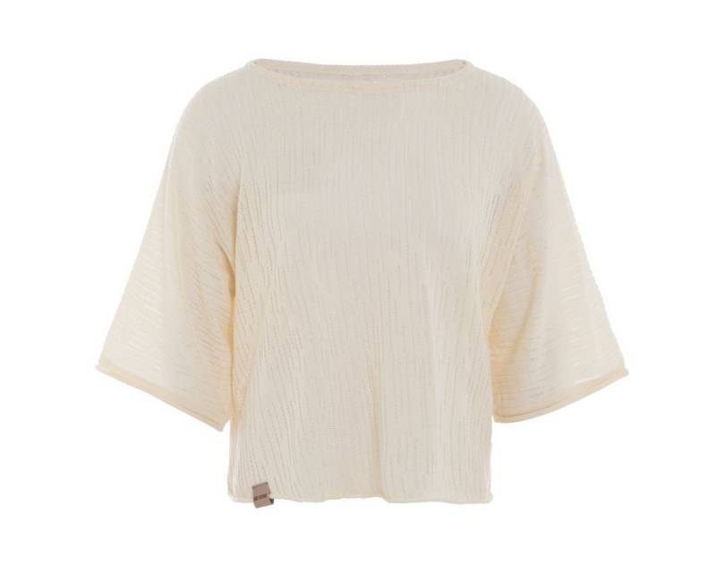 Knit Factory Strickpullover Jose Strickpullover Beige 36/42 Gestreift (Set, 1-tlg., Spar-Set) damen pullover strickpullover lang oversize sale Strick Winter herbst von Knit Factory