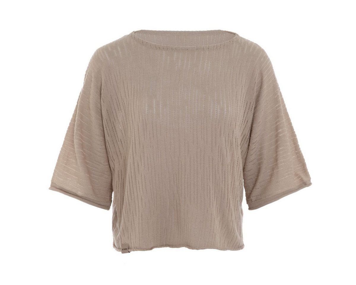 Knit Factory Strickpullover Jose Strickpullover Leinen 36/42 Gestreift (Set, 1-tlg., Spar-Set) damen pullover strickpullover lang oversize sale Strick Winter herbst von Knit Factory