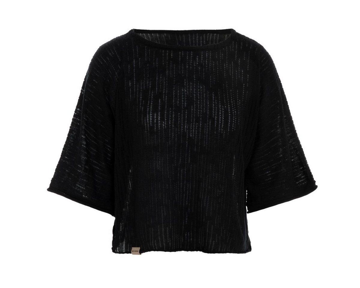 Knit Factory Strickpullover Jose Strickpullover Schwarz 36/42 Gestreift (Set, 1-tlg., Spar-Set) damen pullover strickpullover lang oversize sale Strick Winter herbst von Knit Factory