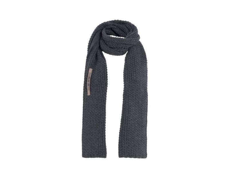 Knit Factory Strickschal Carry Schal Anthrazit, (1-St), Schal Halstuch Dreiecksschal Tuch Strickmode von Knit Factory