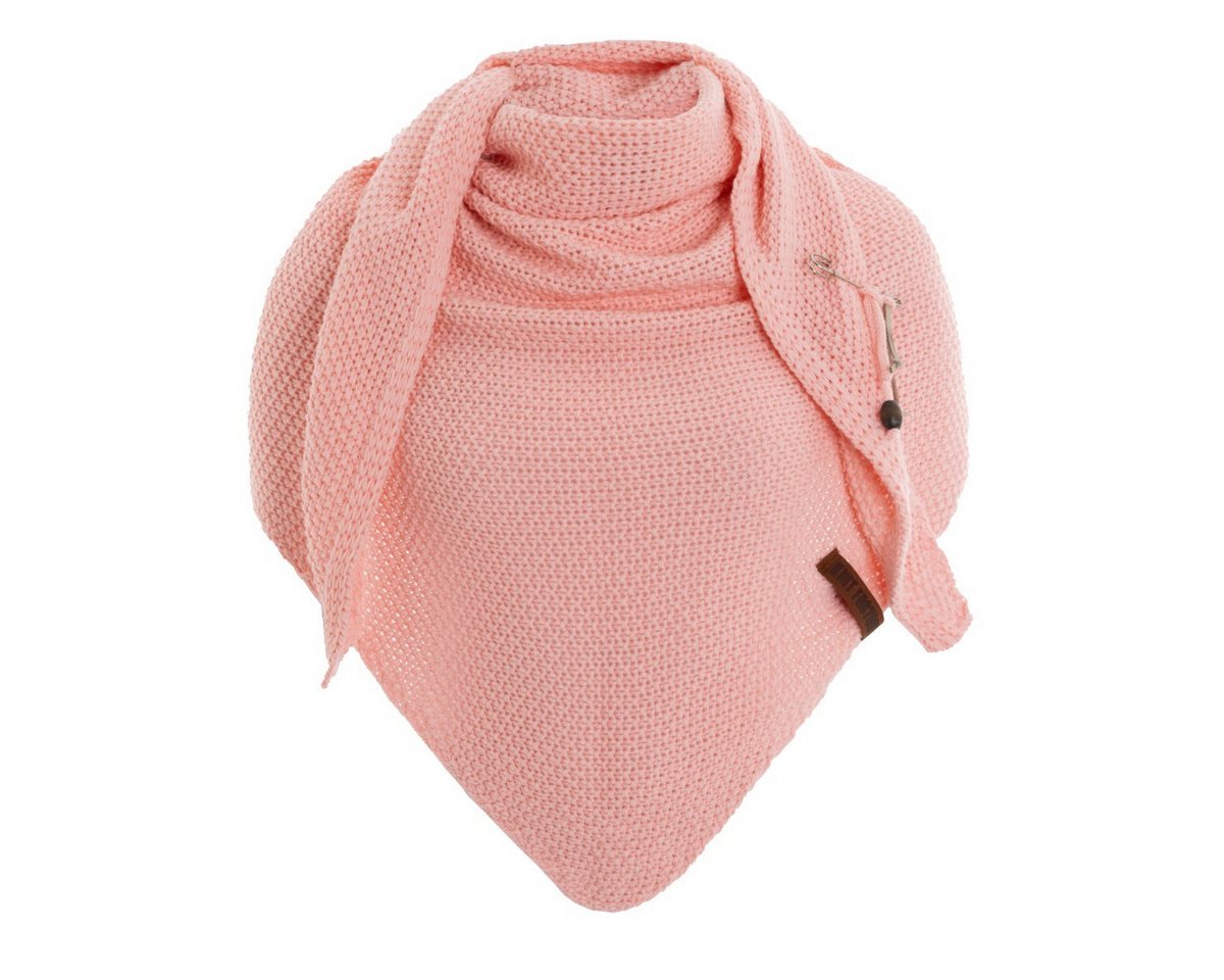 Knit Factory Strickschal Coco Dreiecksschal Blossom Pink 190x85 cm, (Set, 1-St. Spar-Set), Schal Damen Herren set loop tücher schals winter Strick Mode herbst von Knit Factory