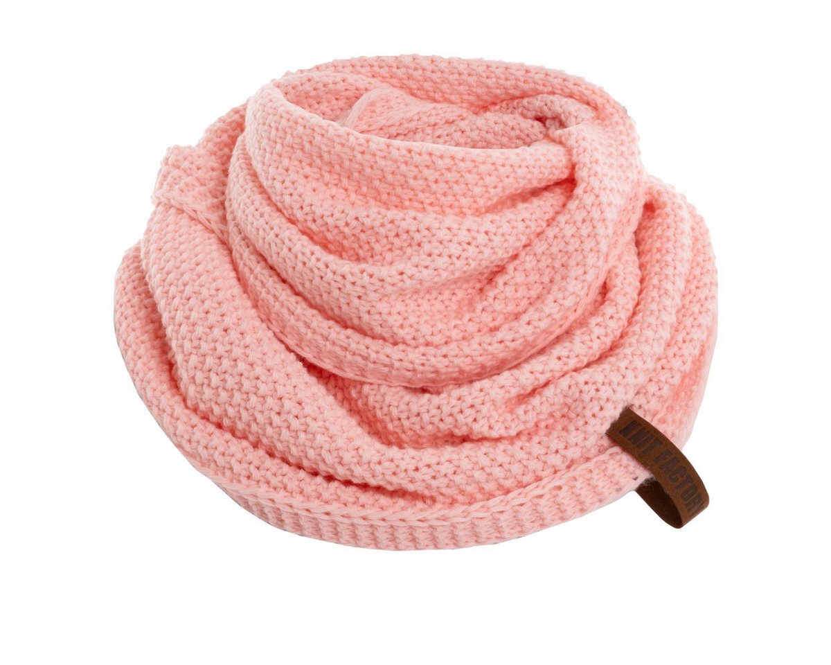 Knit Factory Strickschal Coco Loop Schal Blossom Pink One Size, (Set, 1-St. Spar-Set), Schal Damen Herren set loop tücher schals winter Strick Mode herbst von Knit Factory