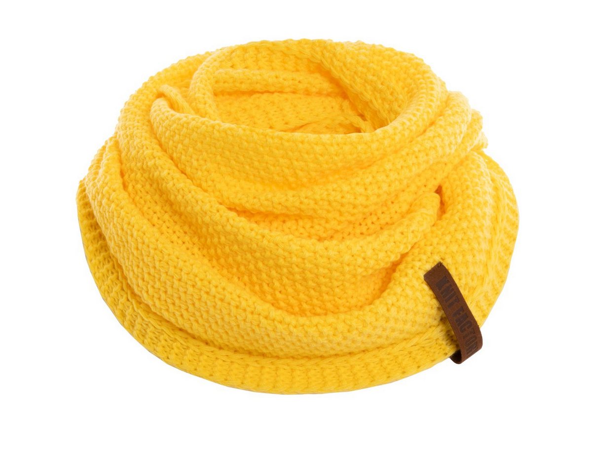 Knit Factory Strickschal Coco Loop Schal Canario Yellow One Size, (Set, 1-St. Spar-Set), Schal Damen Herren set loop tücher schals winter Strick Mode herbst von Knit Factory