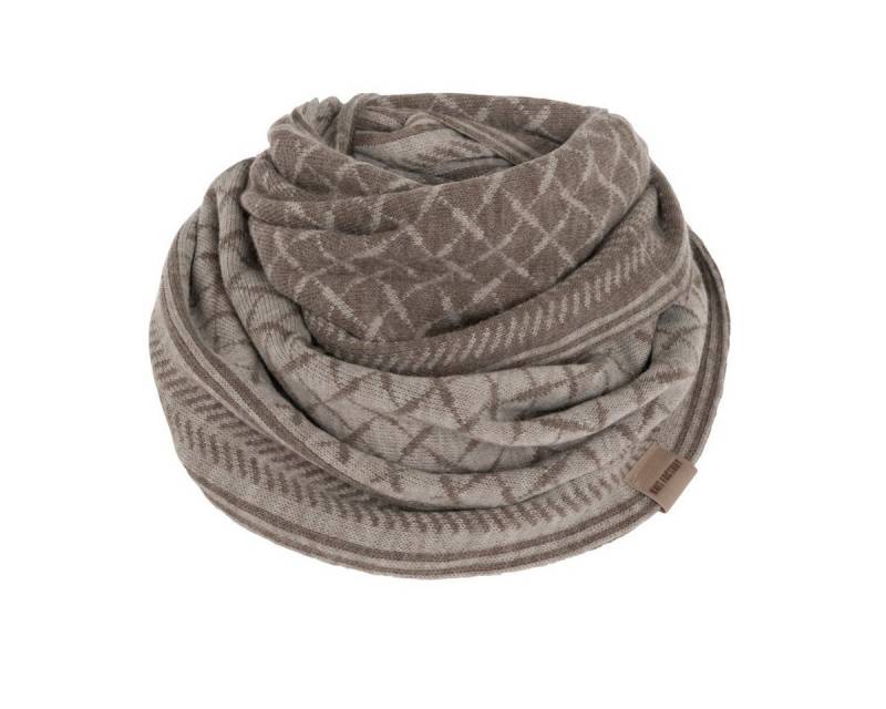 Knit Factory Strickschal Dusk Loop Schal Marron/Iced Clay, (1-St), Schal Halstuch Dreiecksschal Tuch Strickmode von Knit Factory