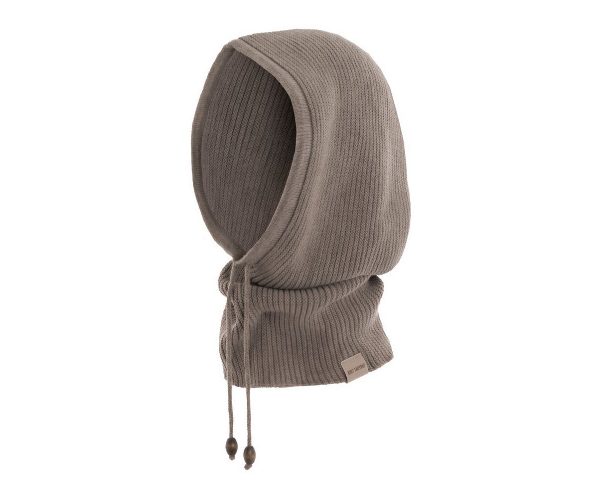 Knit Factory Strickschal Evy Kapuzenschal Marron One Size, (Set, 1-St. Spar-Set), Schal Damen Herren set loop tücher schals winter Strick Mode herbst von Knit Factory