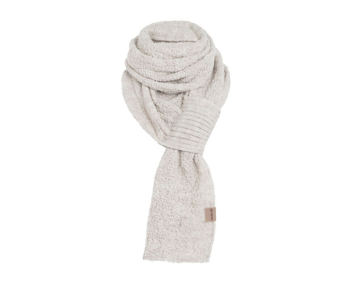 Knit Factory Strickschal Haze Schal Beige, (1-St), Schal Halstuch Dreiecksschal Tuch Strickmode von Knit Factory