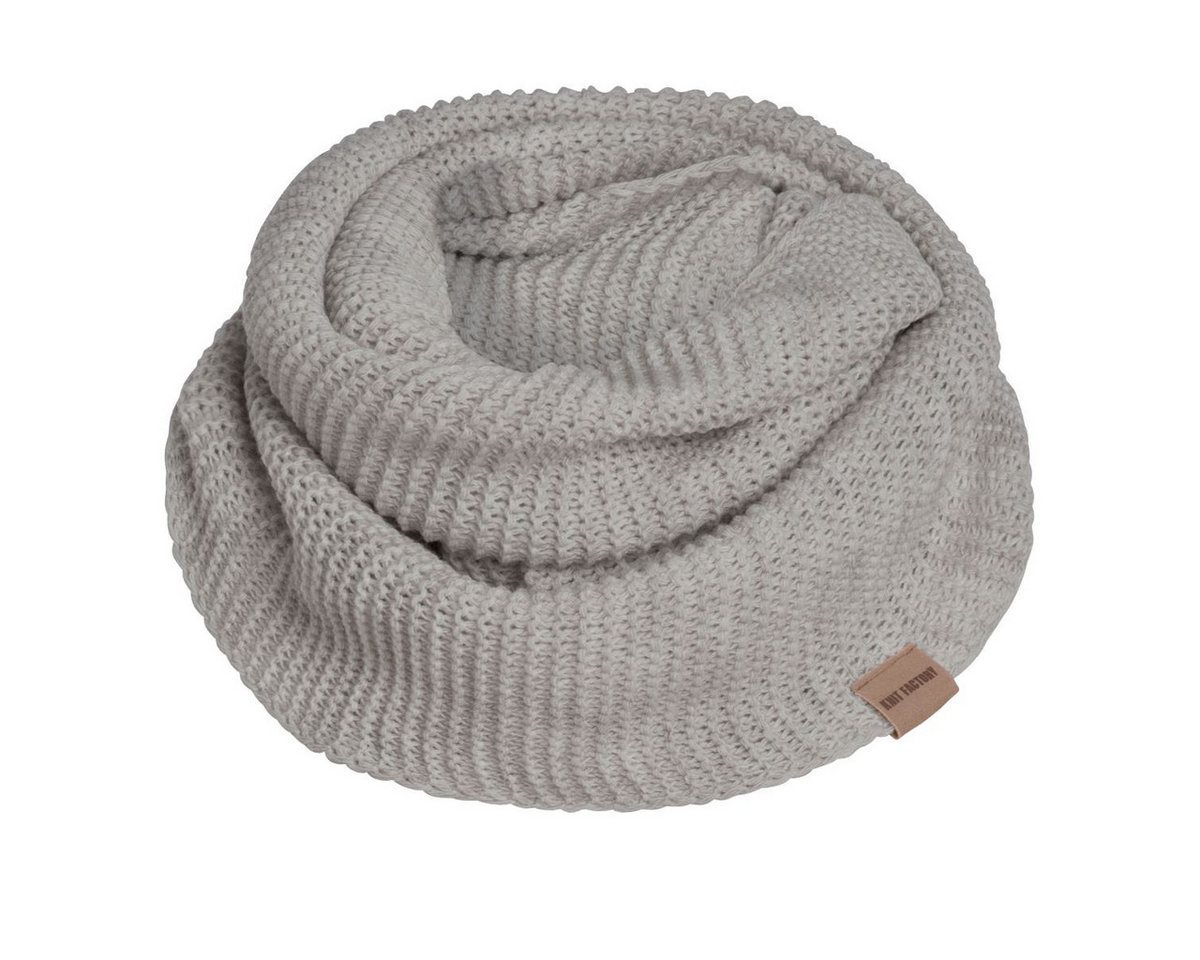 Knit Factory Strickschal Jamie Loop Schal Iced Clay One Size, (Set, 1-St. Spar-Set), Schal Damen Herren set loop tücher schals winter Strick Mode herbst von Knit Factory