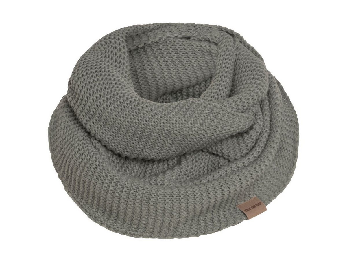 Knit Factory Strickschal Jamie Loop Schal Urban Green One Size, (Set, 1-St. Spar-Set), Schal Damen Herren set loop tücher schals winter Strick Mode herbst von Knit Factory