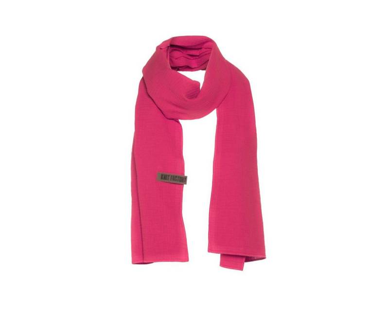Knit Factory Strickschal Liv Schal Fuchsia, (1-St), Schal Halstuch Dreiecksschal Tuch Strickmode von Knit Factory