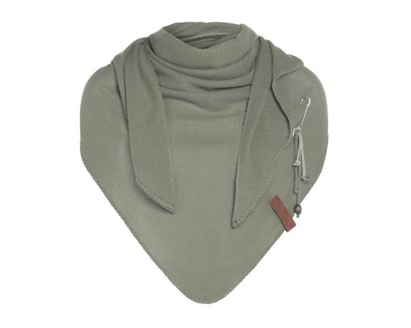 Knit Factory Strickschal Lola Dreieckstuch Urban Green, (1-St), Schal Halstuch Dreiecksschal Tuch Strickmode von Knit Factory