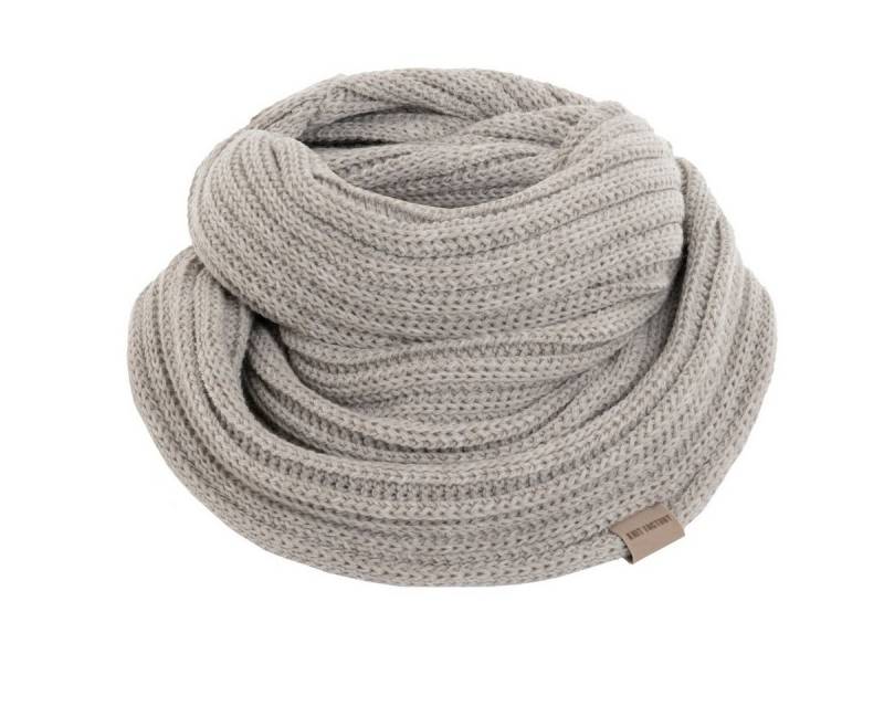 Knit Factory Strickschal Nica Loop Schal Iced Clay One Size Gestreift, (Set, 1-St. Spar-Set), Schal Damen Herren set loop tücher schals winter Strick Mode herbst von Knit Factory