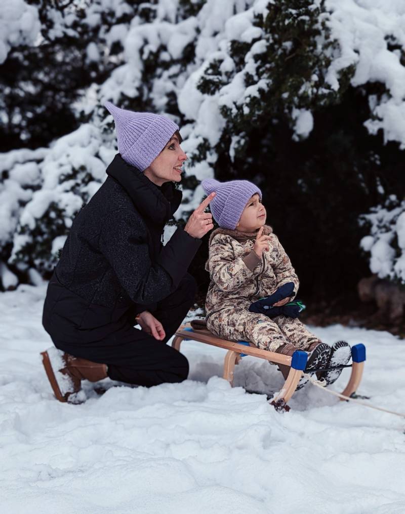 Partnerlook Mama Papa Kind Beanie Mom Dad & Mini Family Beanies Wintermütze Unisex Hipster von KnitArtShop