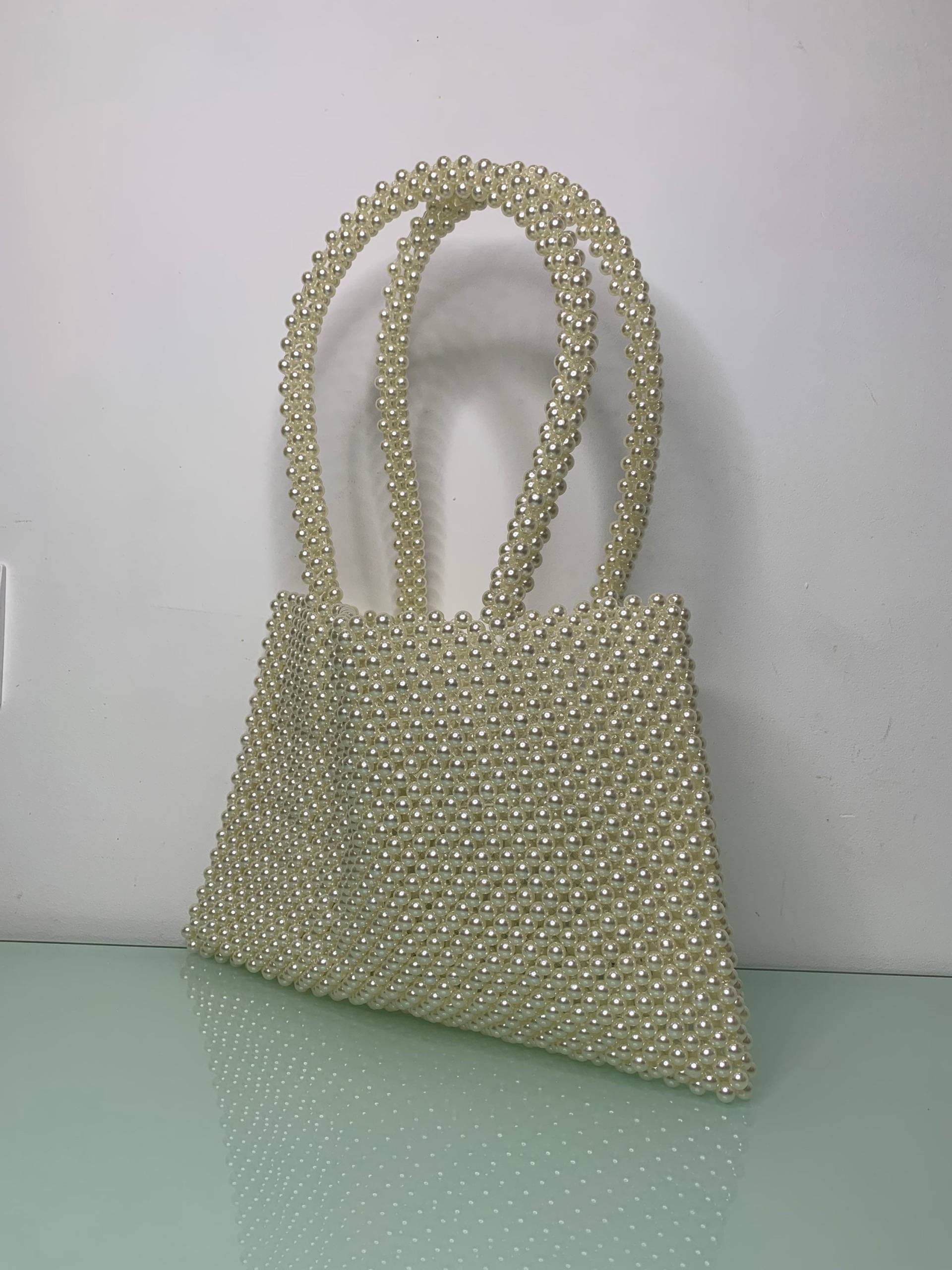 Kristall Perlen Tasche, Umhängetasche, Frauen Perl Knitkos von KnitKosStore